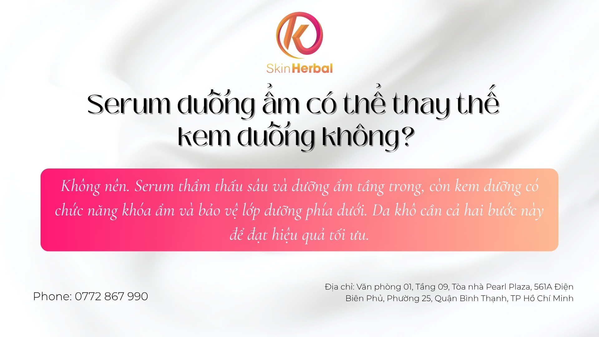 Serum dưỡng ẩm c&oacute; thể thay thế kem dưỡng kh&ocirc;ng?