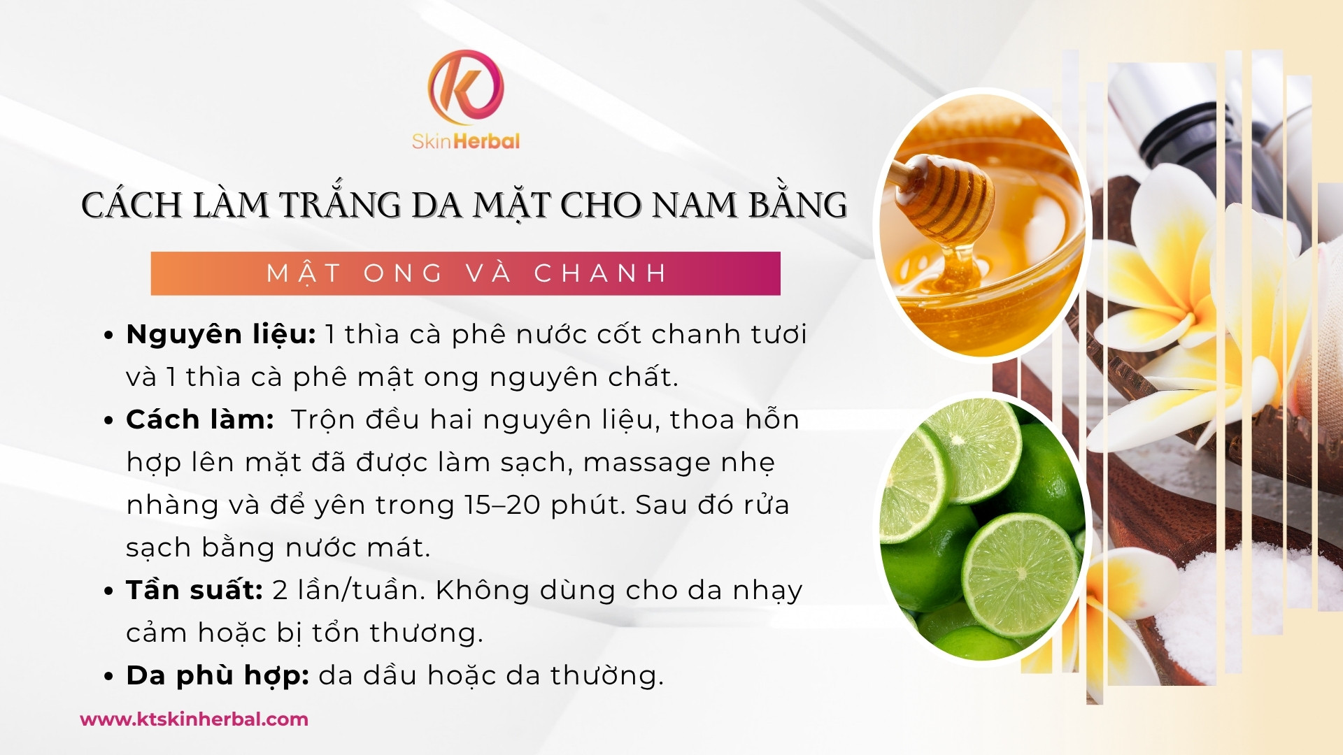 cach-lam-trang-da-mat-cho-nam-bang-mat-ong-va-chanh Cách làm trắng da mặt cho nam bằng mật ong và chanh