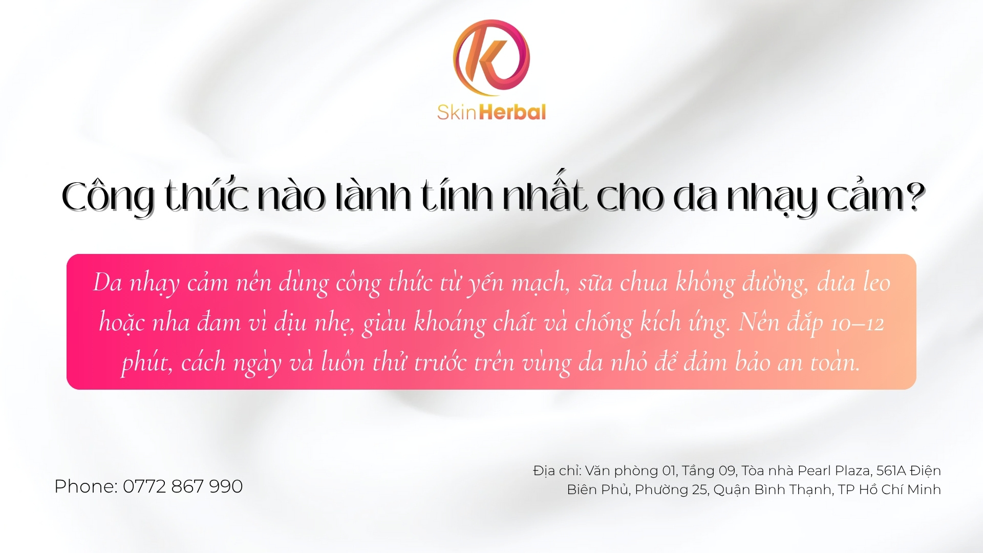 C&ocirc;ng thức n&agrave;o l&agrave;nh t&iacute;nh cho da nhạy cảm?