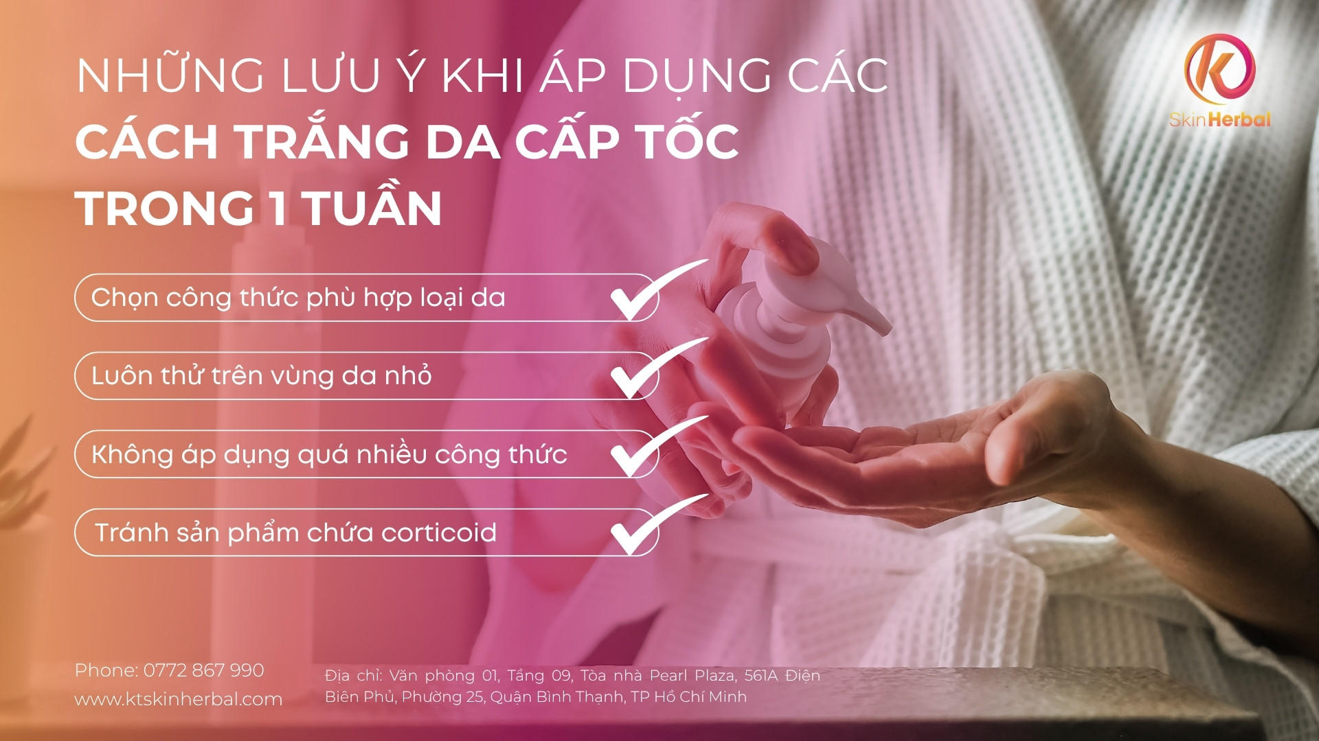Những lưu &yacute; khi &aacute;p dụng c&aacute;c c&aacute;ch trắng da cấp tốc trong 1 tuần