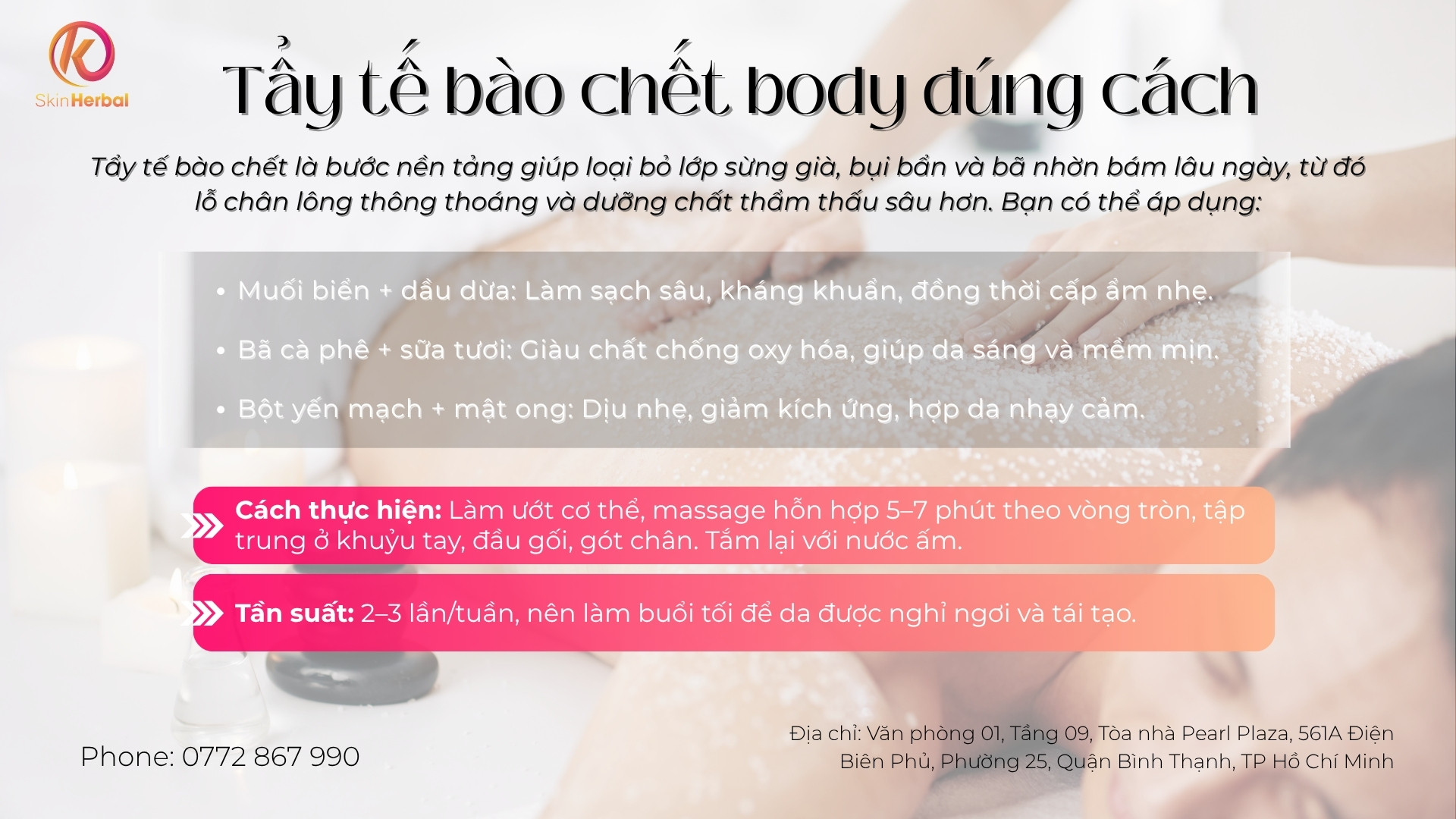 Tẩy tế b&agrave;o chết body đ&uacute;ng c&aacute;ch
