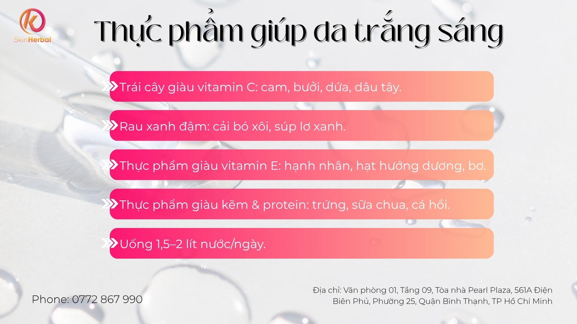 Thực phẩm gi&uacute;p da trắng s&aacute;ng