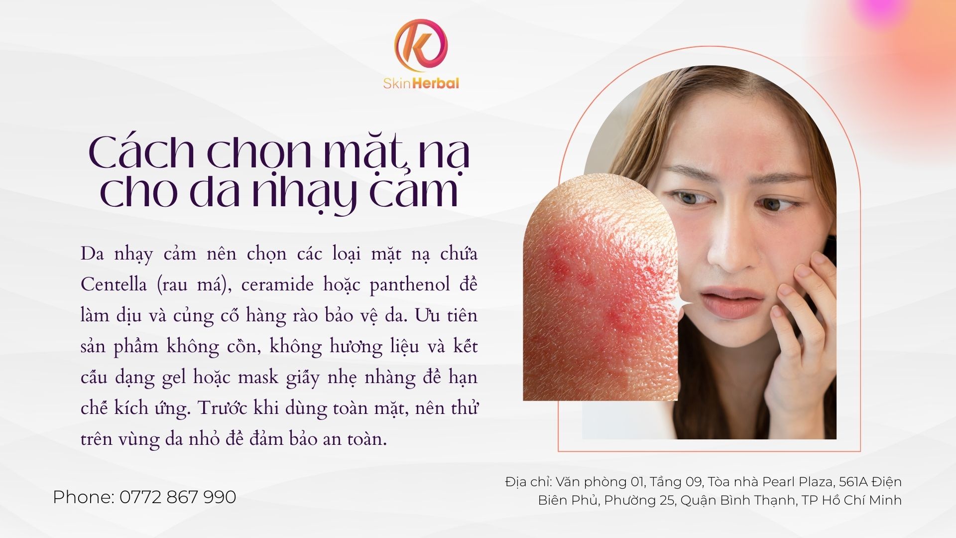 C&aacute;ch chọn mặt nạ cho da nhạy cảm