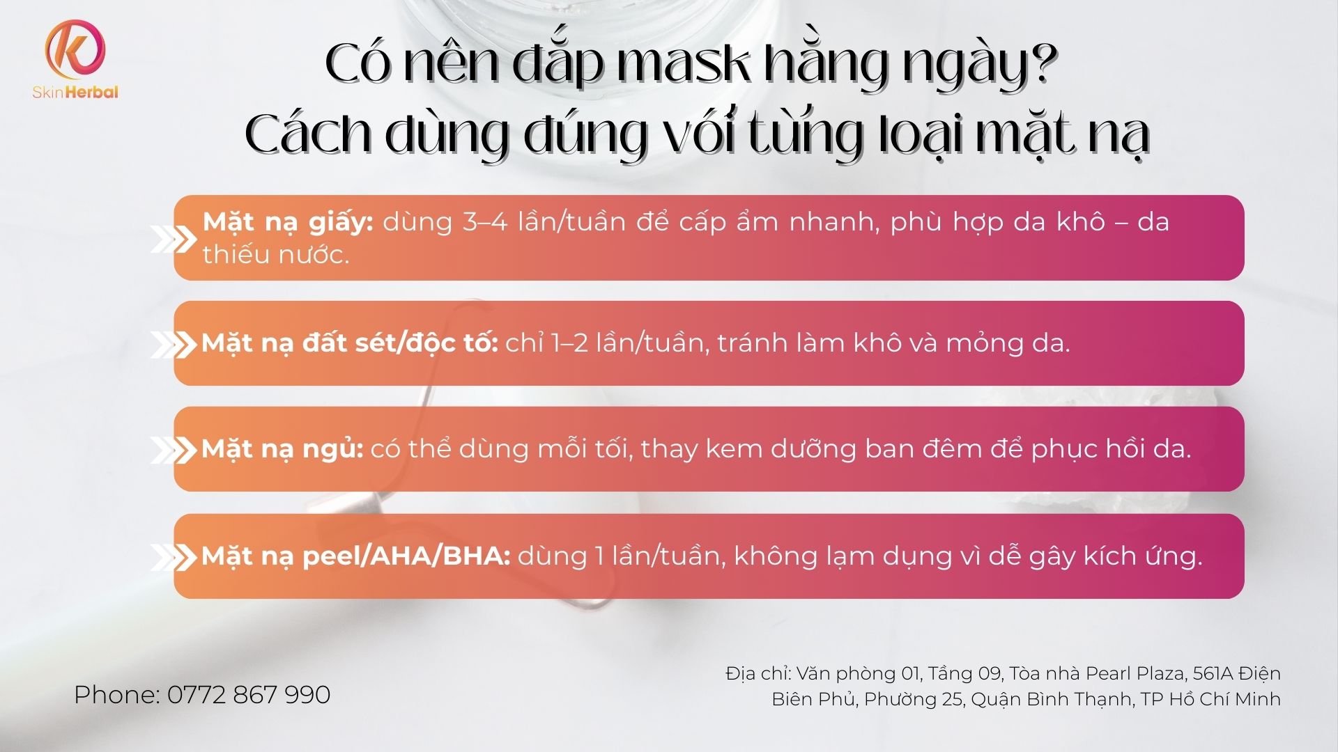C&oacute; n&ecirc;n đắp mask hằng ng&agrave;y? C&aacute;ch d&ugrave;ng đ&uacute;ng với từng loại mặt nạ