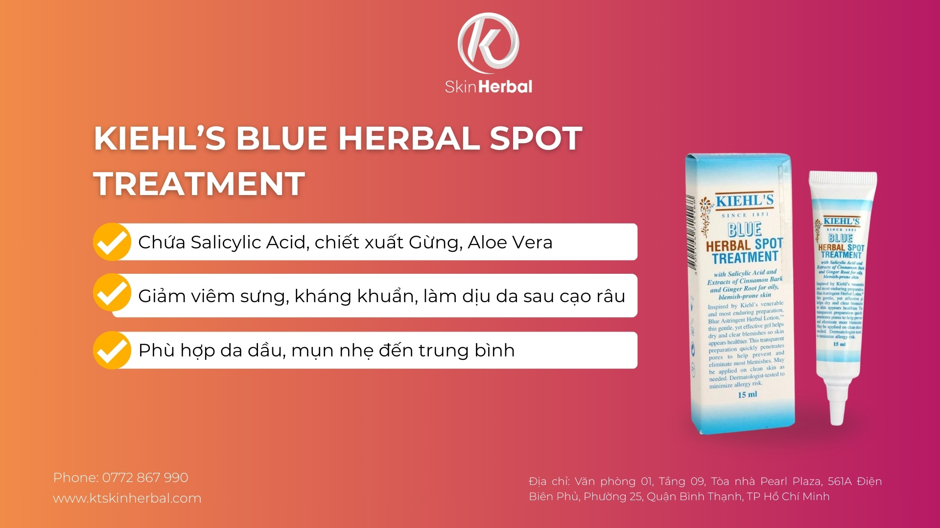 Kiehl&rsquo;s Blue Herbal Spot Treatment