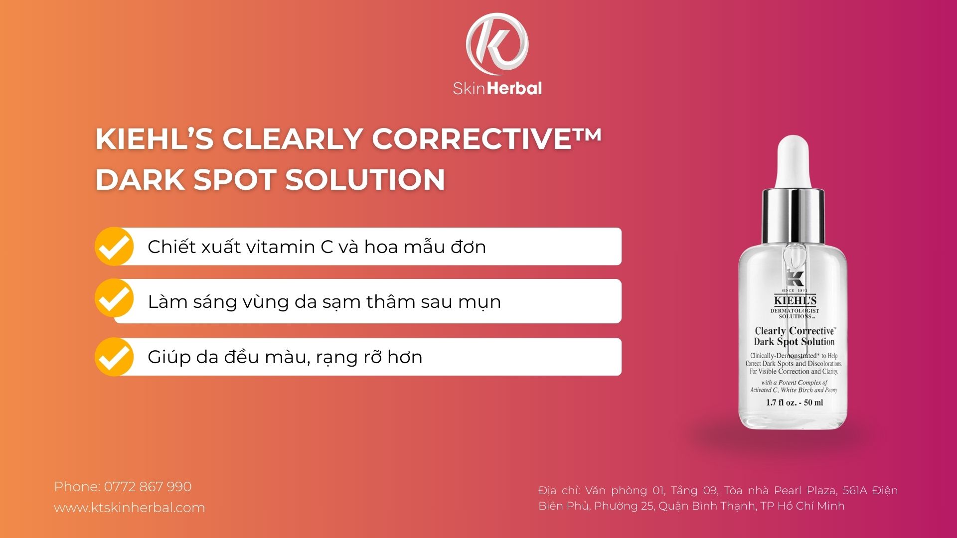 Kiehl’s-Clearly-Corrective™-Dark-Spot-Solution-serum-phuc-hoi-cho-da-mun Kiehl’s Clearly Corrective™ Dark Spot Solution