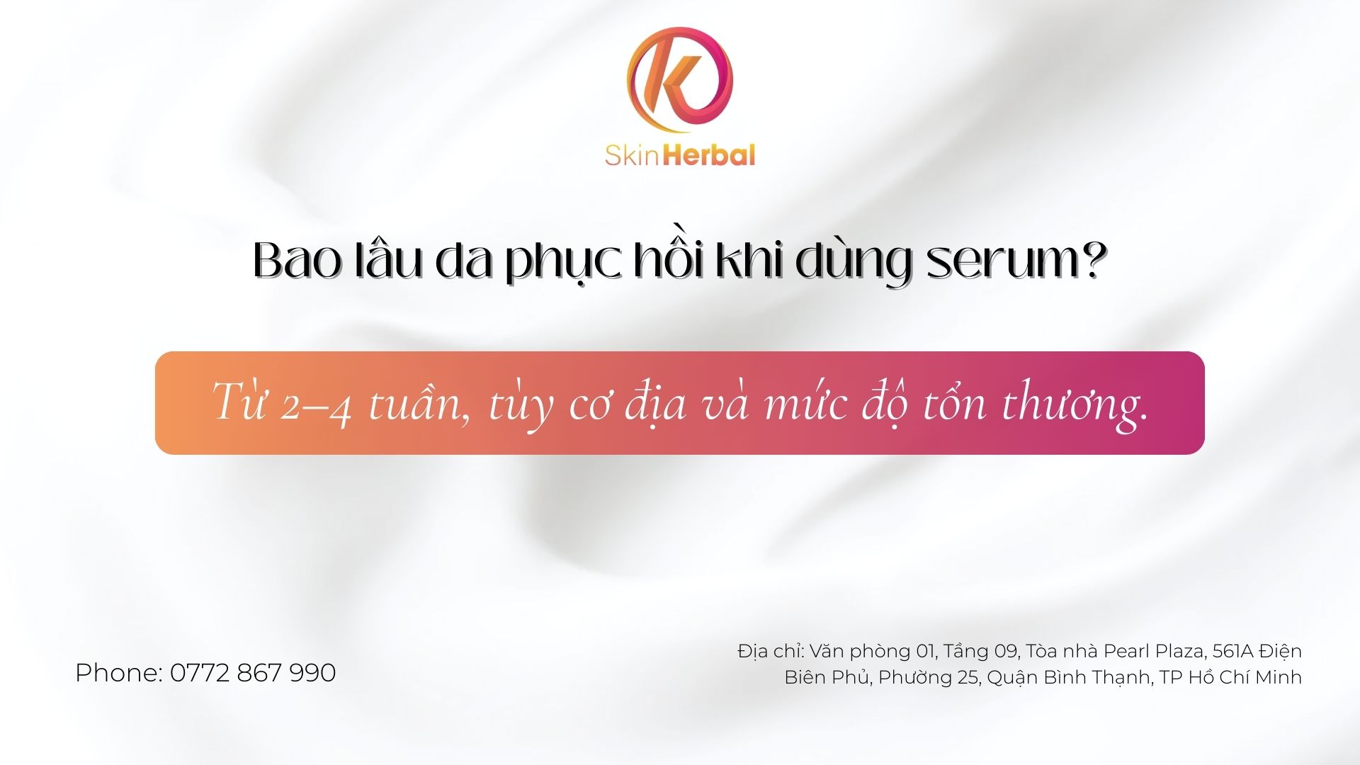 Bao l&acirc;u da phục hồi khi d&ugrave;ng serum?