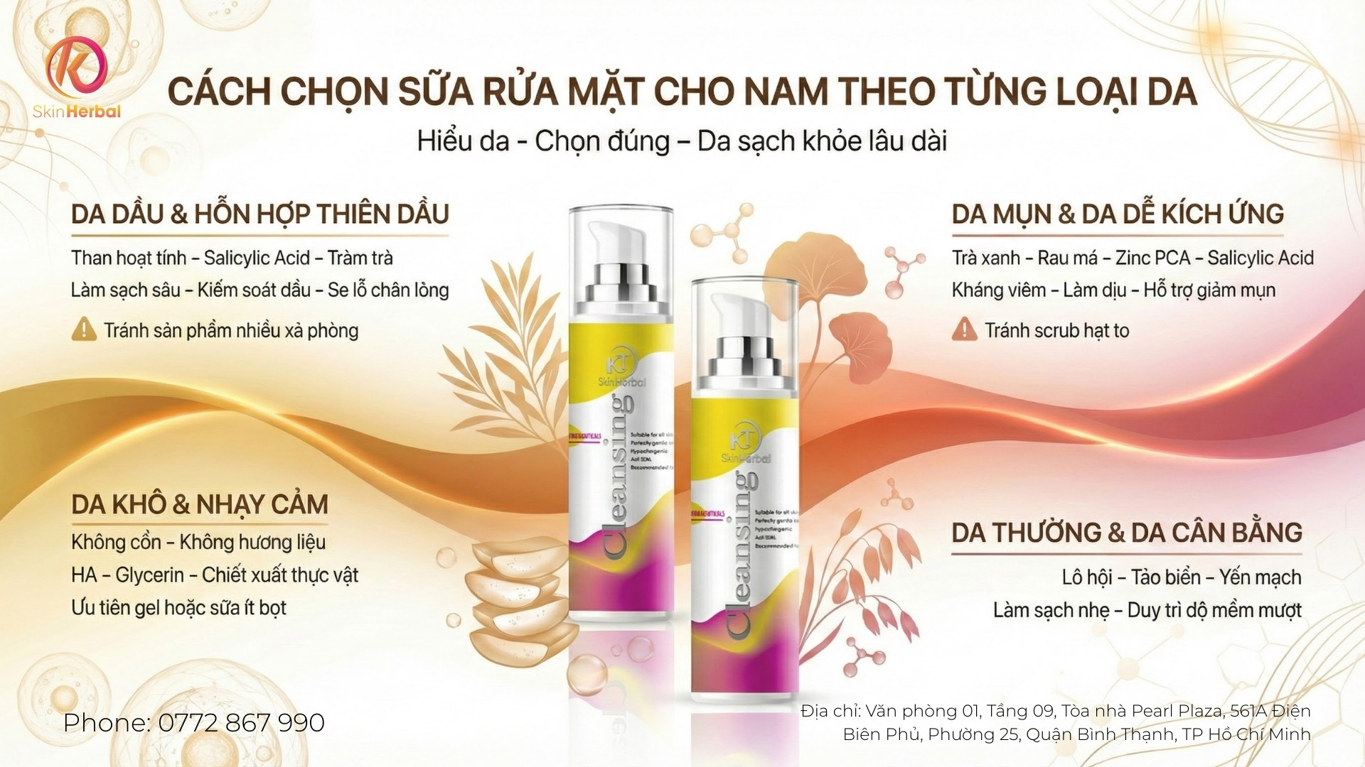 C&aacute;ch chọn sữa rửa mặt cho nam ph&ugrave; hợp từng loại da