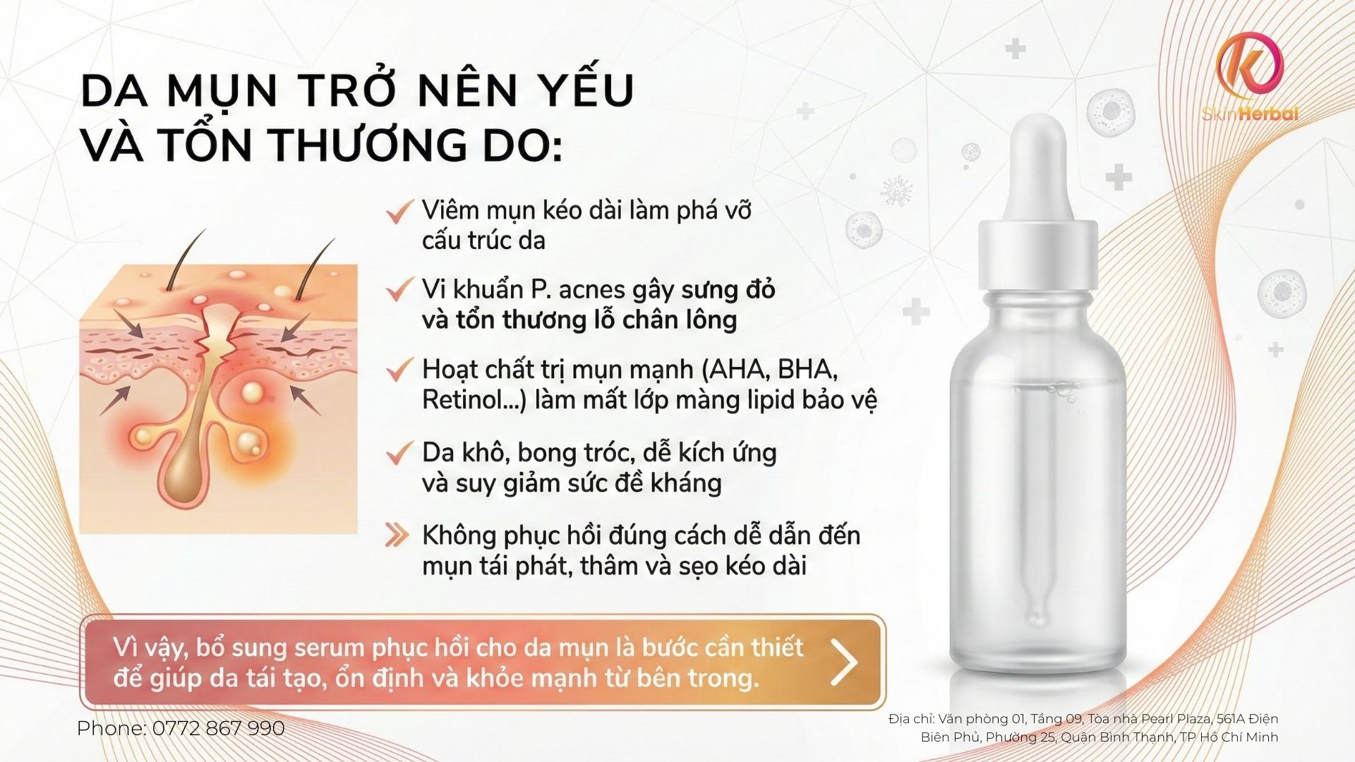 Da mụn tổn thương v&agrave; yếu đi như thế n&agrave;o?