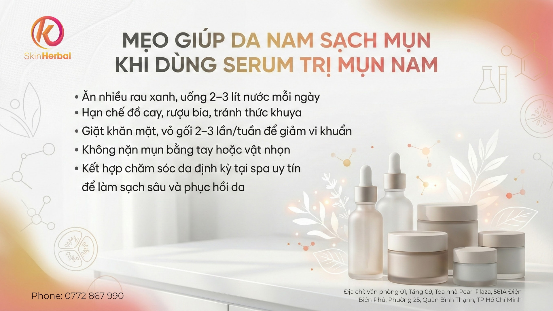 Mẹo gi&uacute;p da nam sạch mụn v&agrave; khỏe bền vững