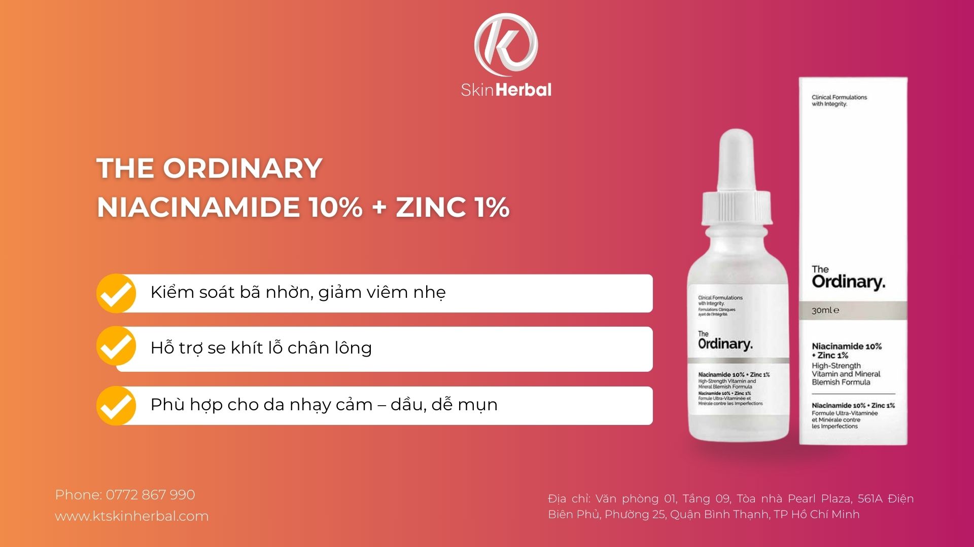 The Ordinary Niacinamide 10% + Zinc 1%