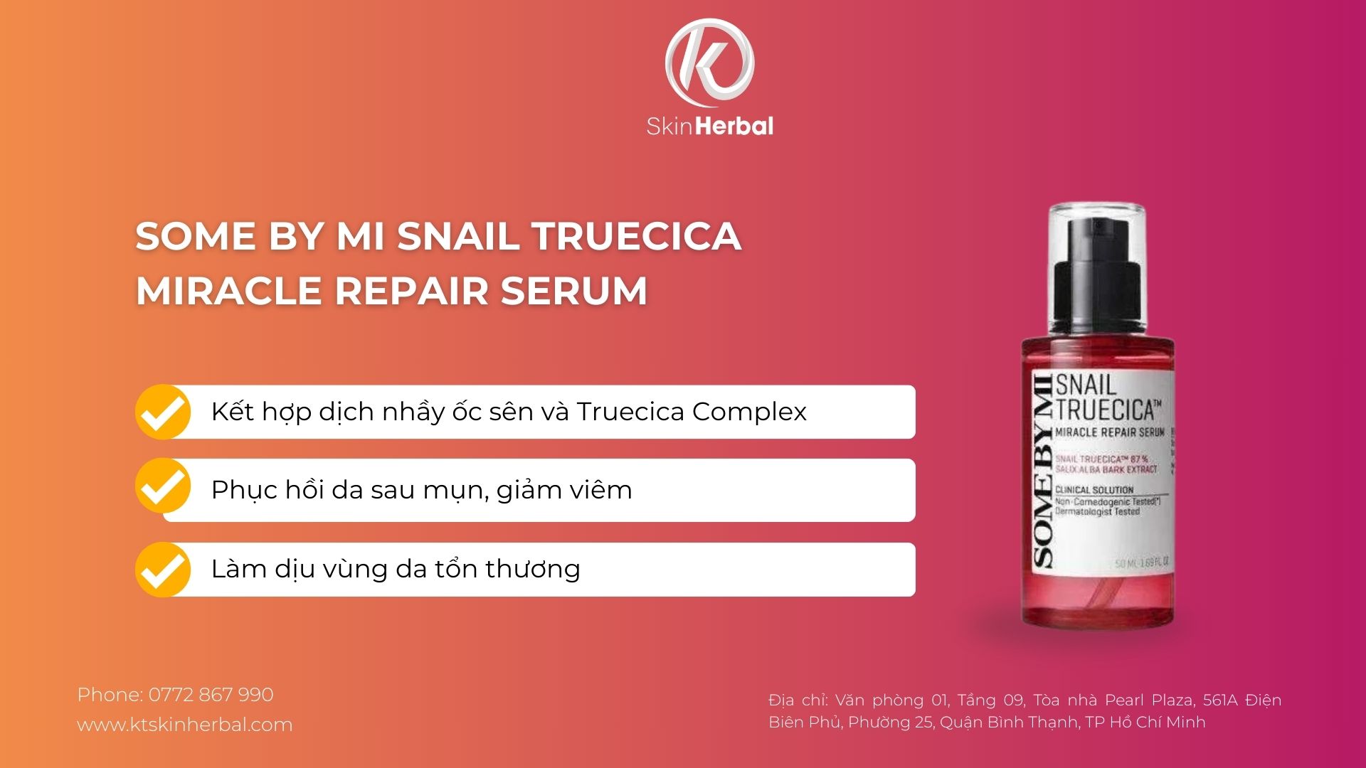 Some By Mi Snail Truecica Miracle Repair Serum