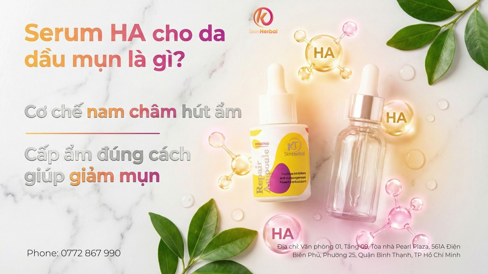 Serum HA cho da dầu mụn l&agrave; g&igrave;?