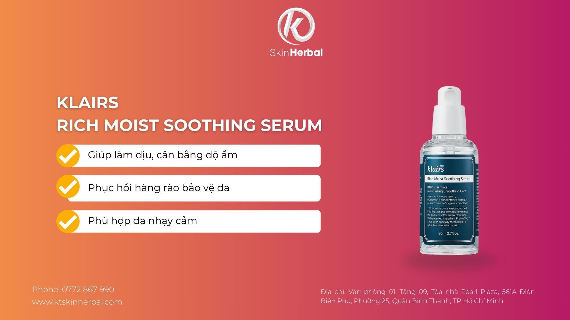 Klairs Rich Moist Soothing Serum