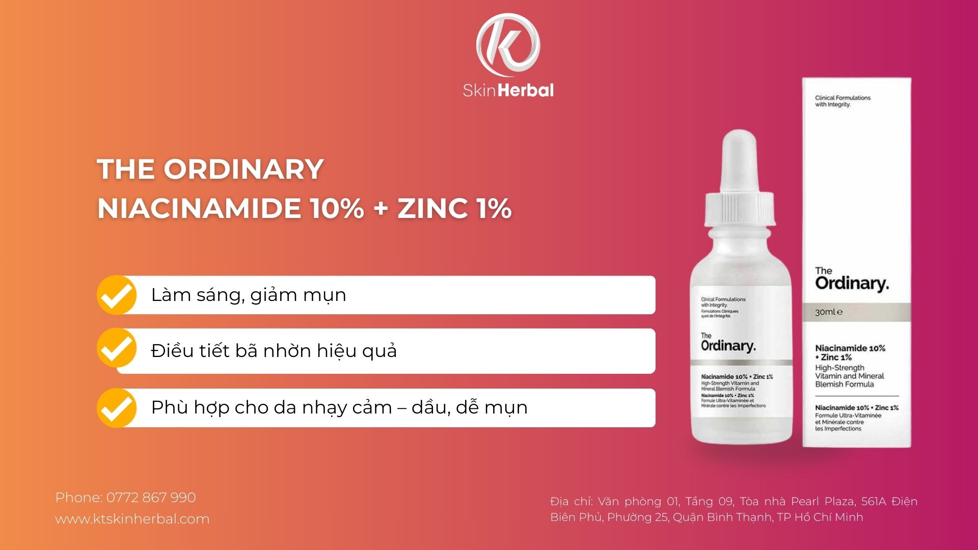 The Ordinary Niacinamide 10% + Zinc 1%