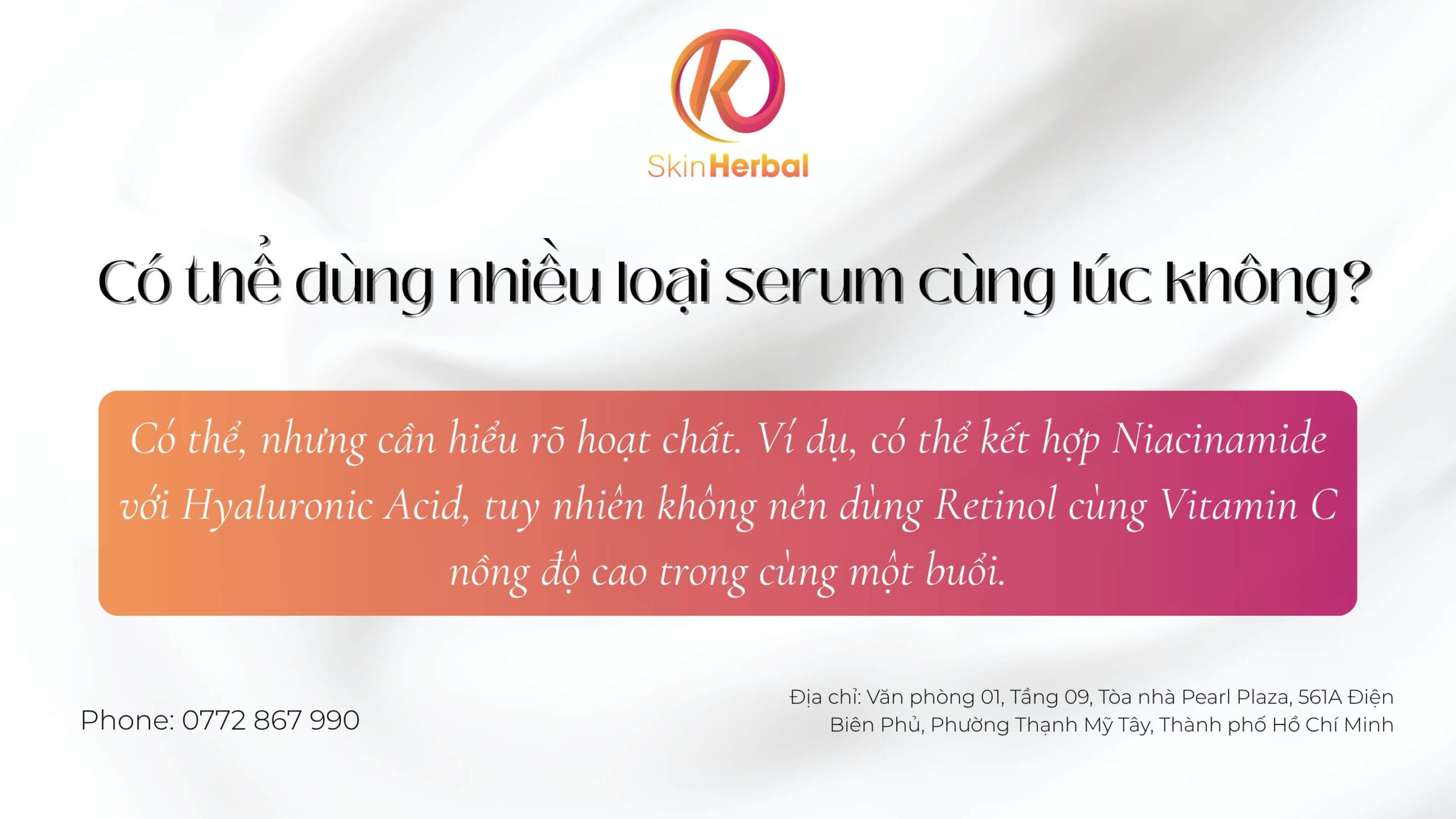 co-the-dung-nhieu-loai-serum-cung-luc-khong Có thể dùng nhiều loại serum cùng lúc không?