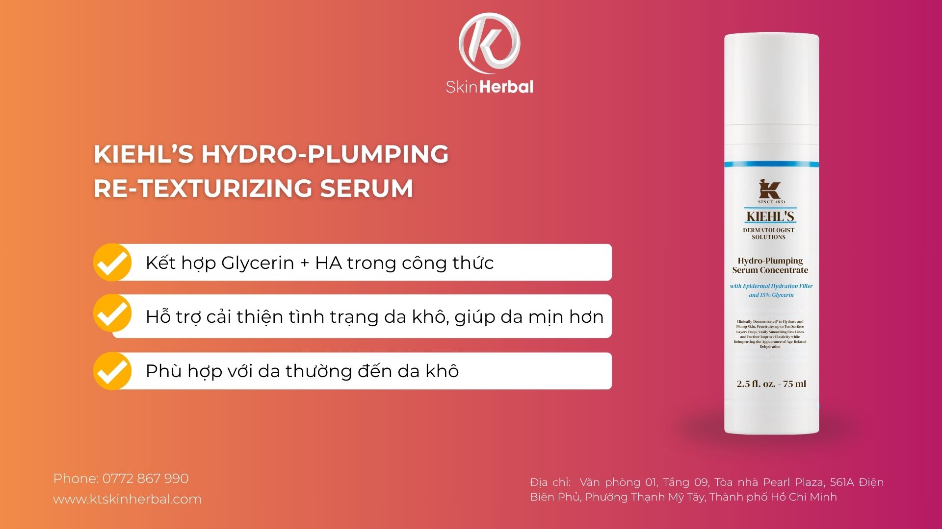 Kiehl&rsquo;s Hydro-Plumping Re-Texturizing Serum