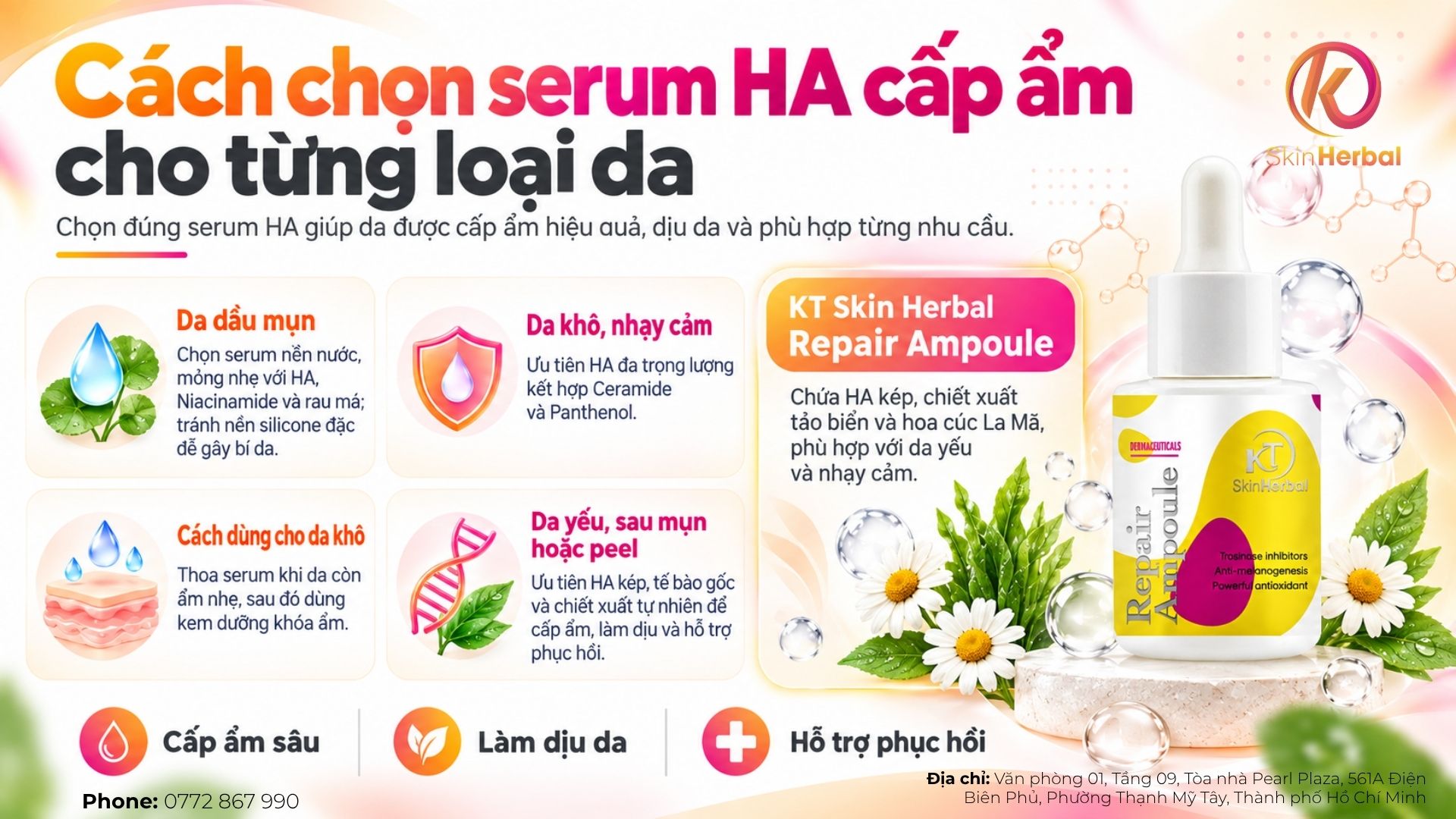 C&aacute;ch chọn serum HA cấp ẩm cho từng loại da