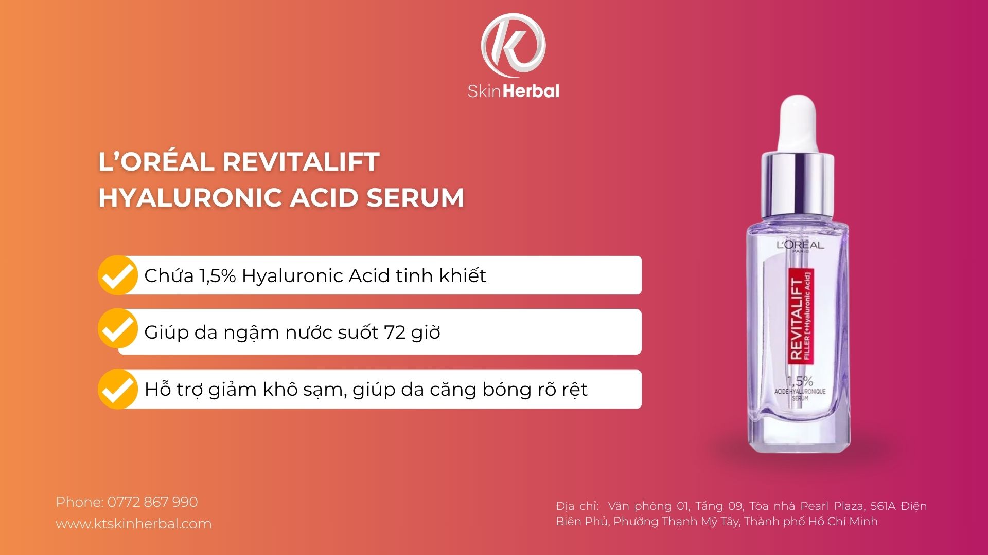 serum-giup-da-cang-bong-min-mang-L’Oréal-Revitalift-Hyaluronic-Acid-Serum L’Oréal Revitalift Hyaluronic Acid Serum